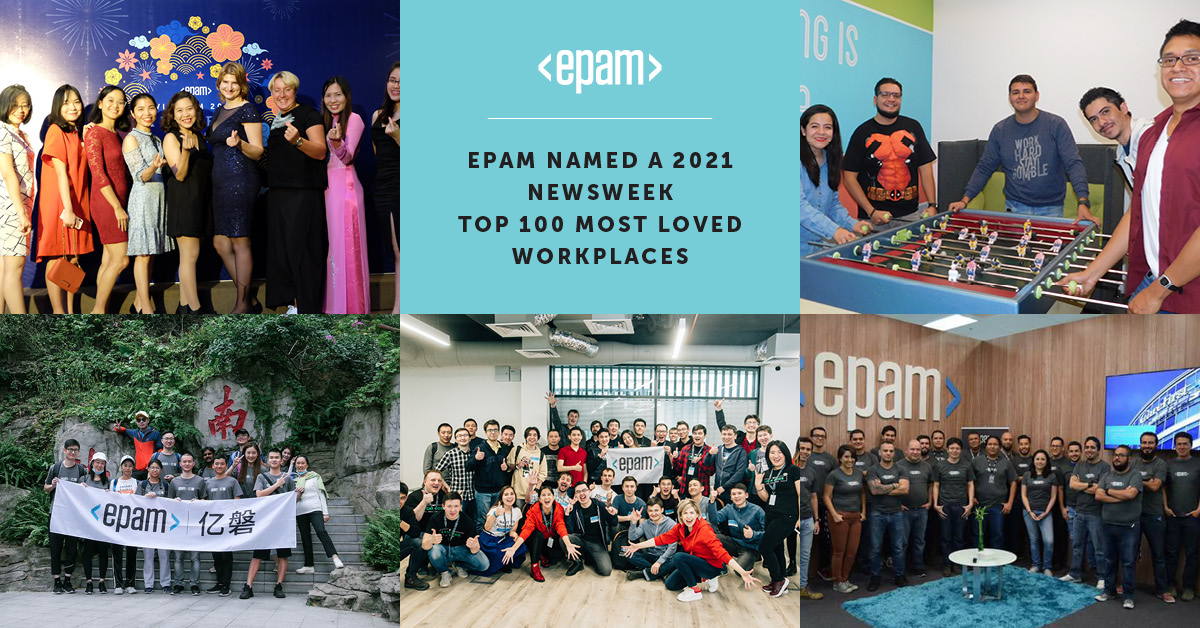 EPAM Named to Newsweek's 2021 Top 100 Most Loved Workplaces