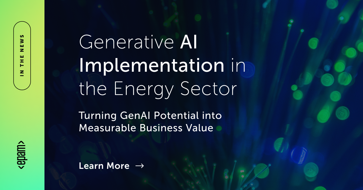 Generative AI Implementation in the Energy Sector | EPAM